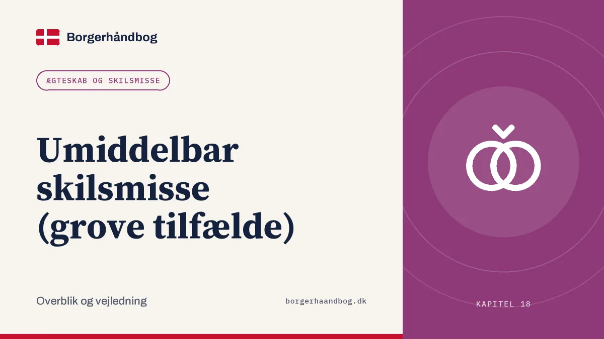 Umiddelbar skilsmisse (grove tilfælde)