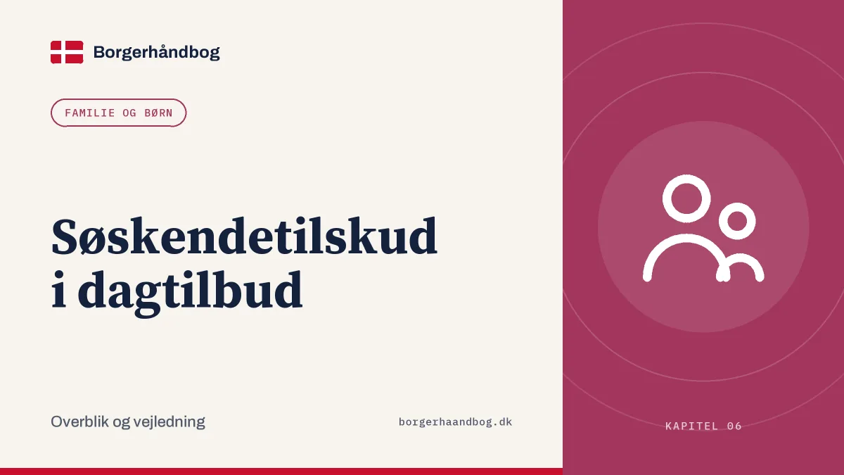 Søskendetilskud i dagtilbud
