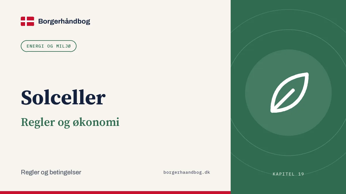Solceller: Regler og økonomi