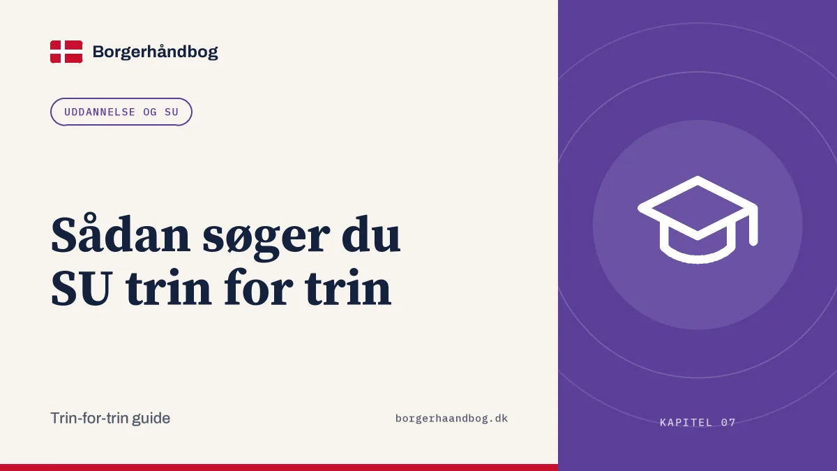 Sådan søger du SU trin for trin