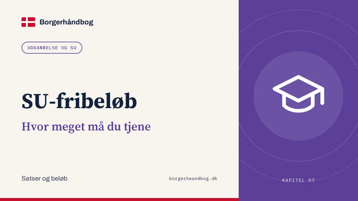 SU-fribeløb: Hvor meget må du tjene