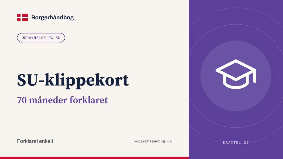 SU-klippekort: 70 måneder forklaret