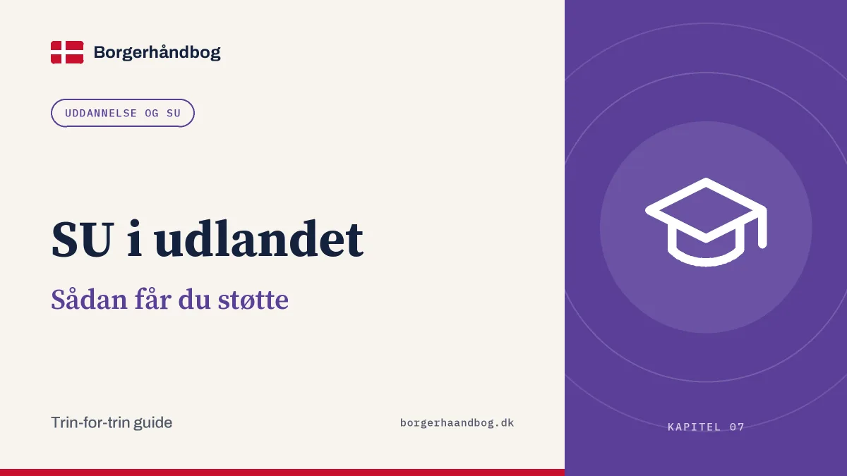 SU i udlandet: Sådan får du støtte